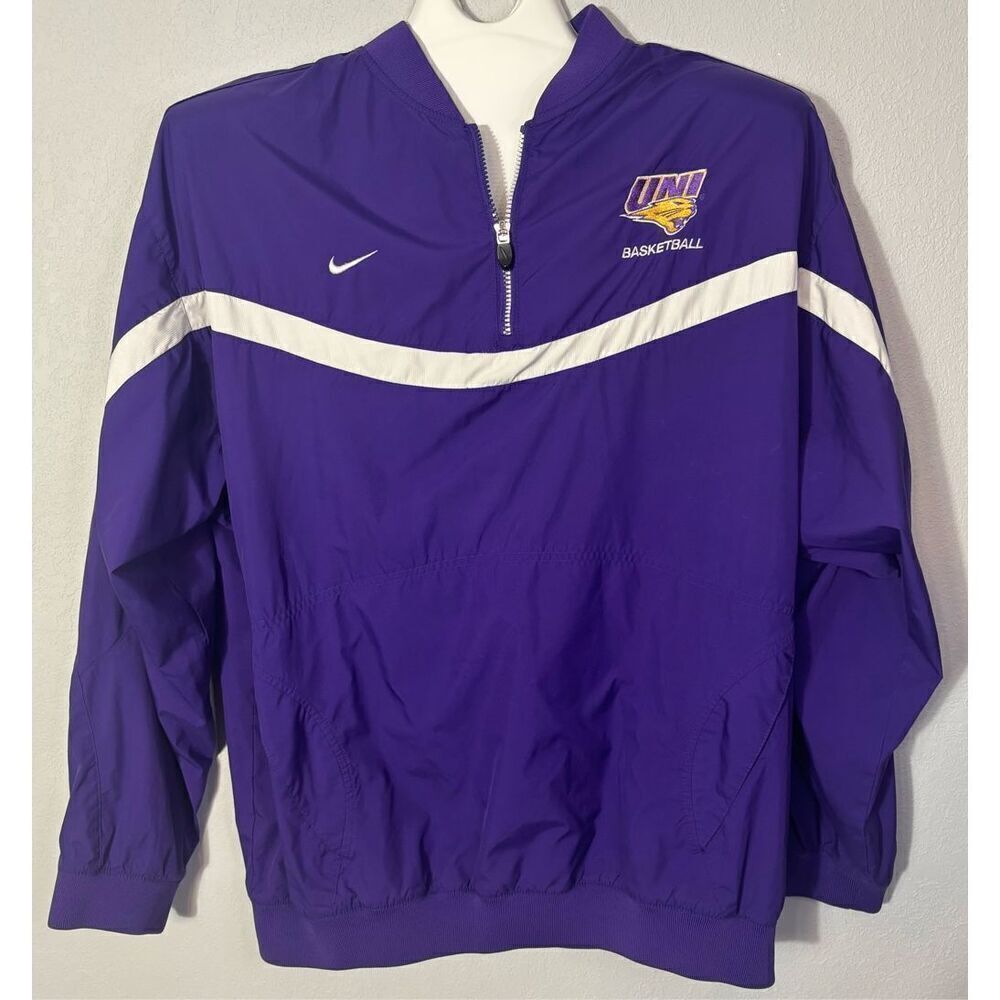 Nike Northern Iowa Basketball Men's Climafit Pullover Large Windbreaker 1/4 Zip